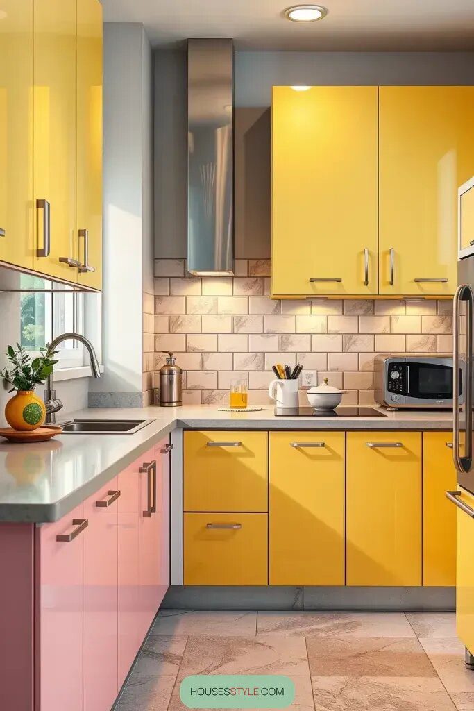 Vintage Colors That Update Modern Cabinets