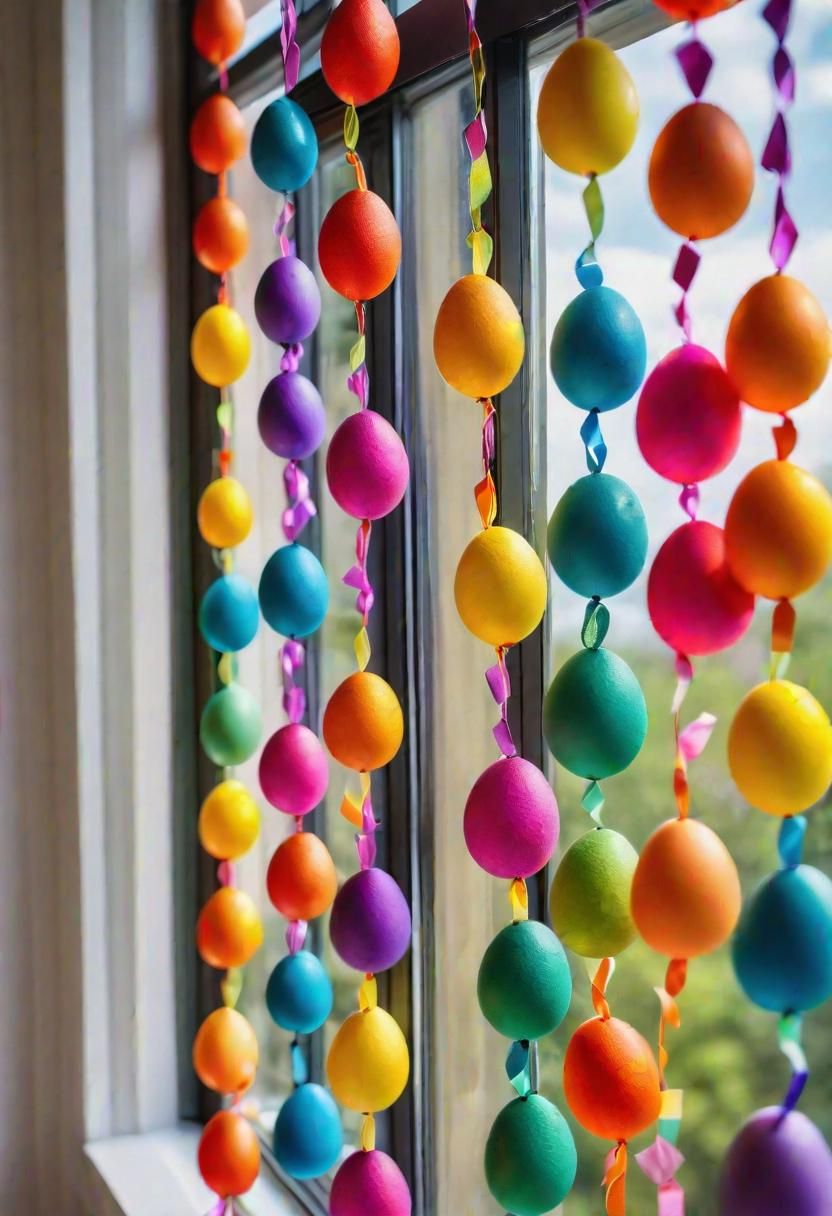 23. How to Make a Colorful Egg Garland