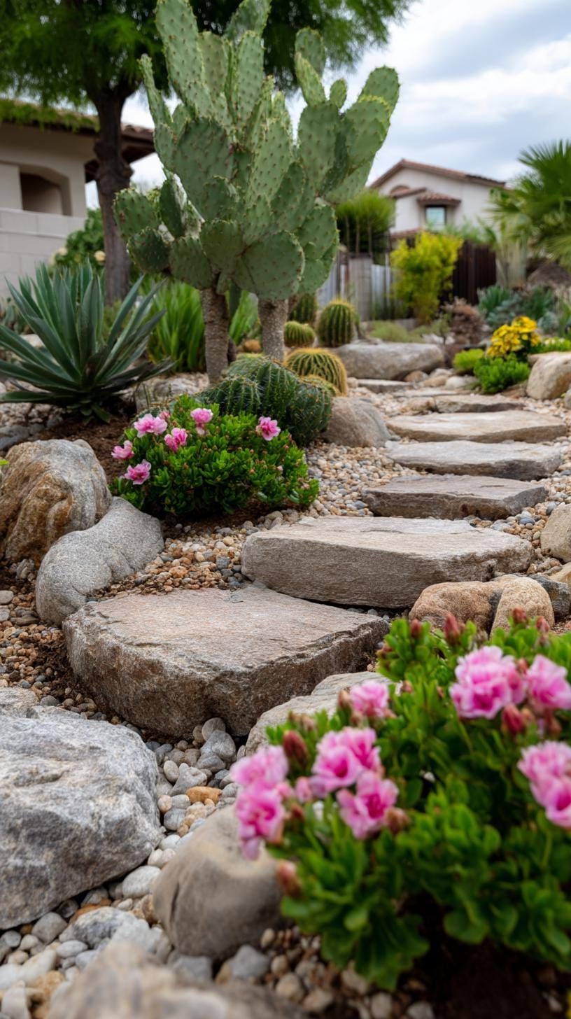 7. Stepping Stones Through Blooming Flower Beds - photo 2