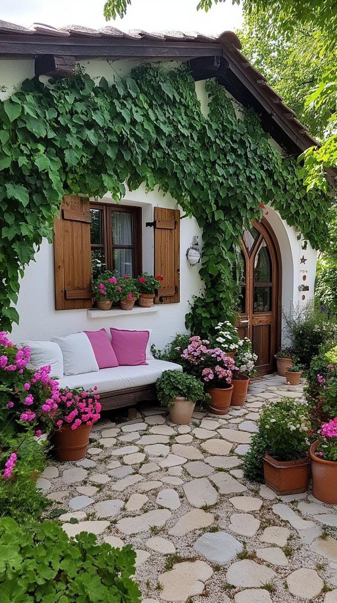 25. An ivy-wrapped garden wall for a rustic retreat - photo 3