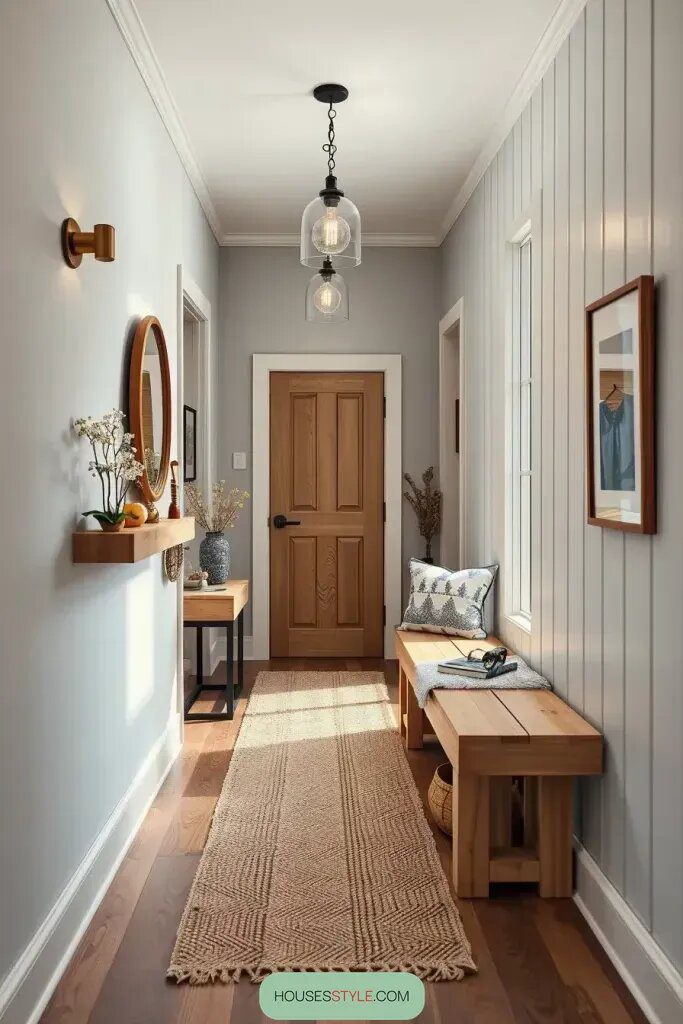 9 Ways to Warm Up a Narrow Hallway