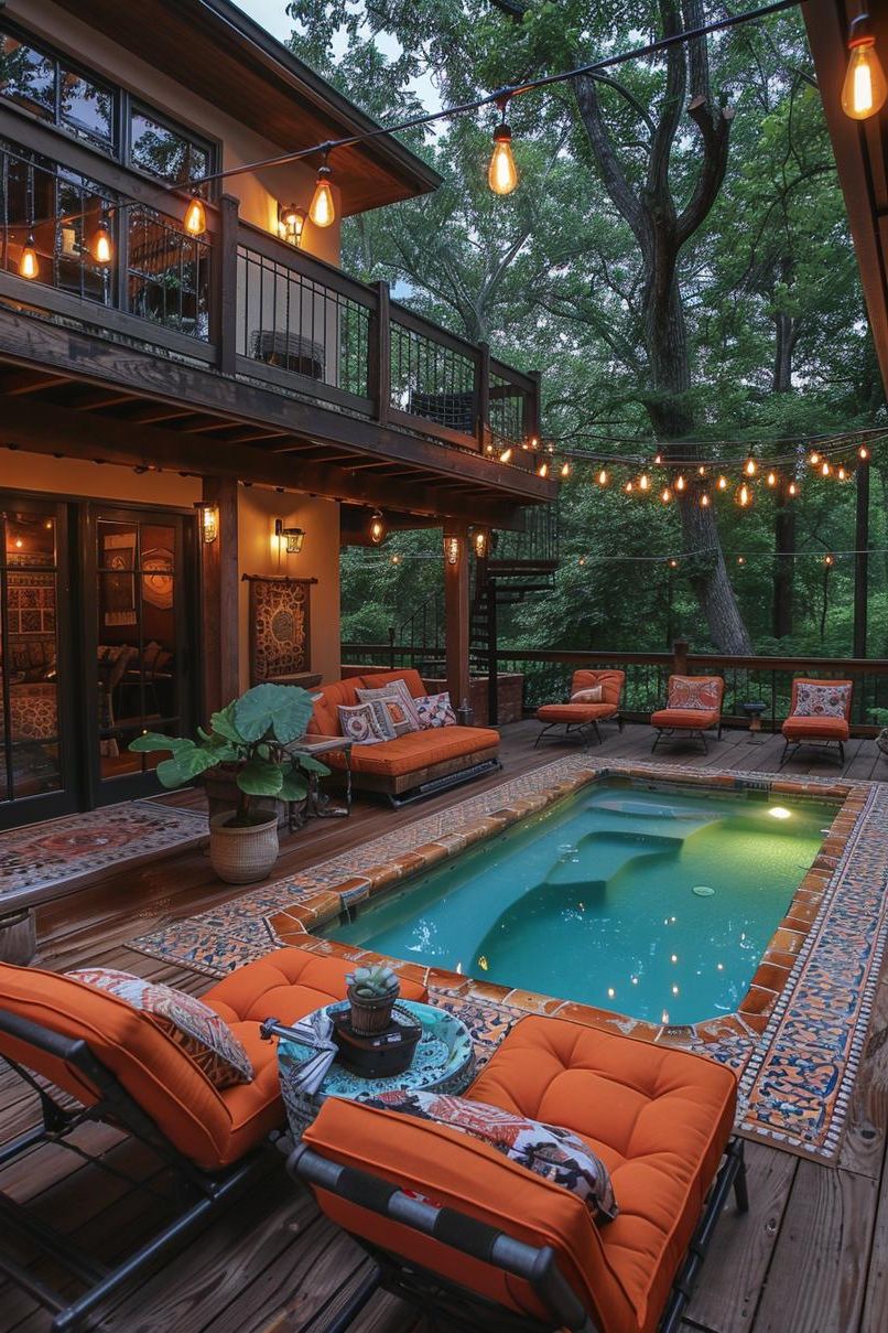6. Retro Poolside Patio Ideas - photo 2