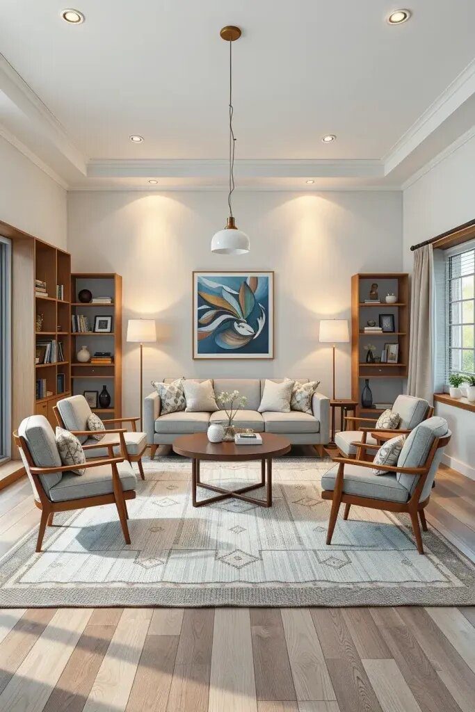 Floating Furniture Layouts For Open Rooms