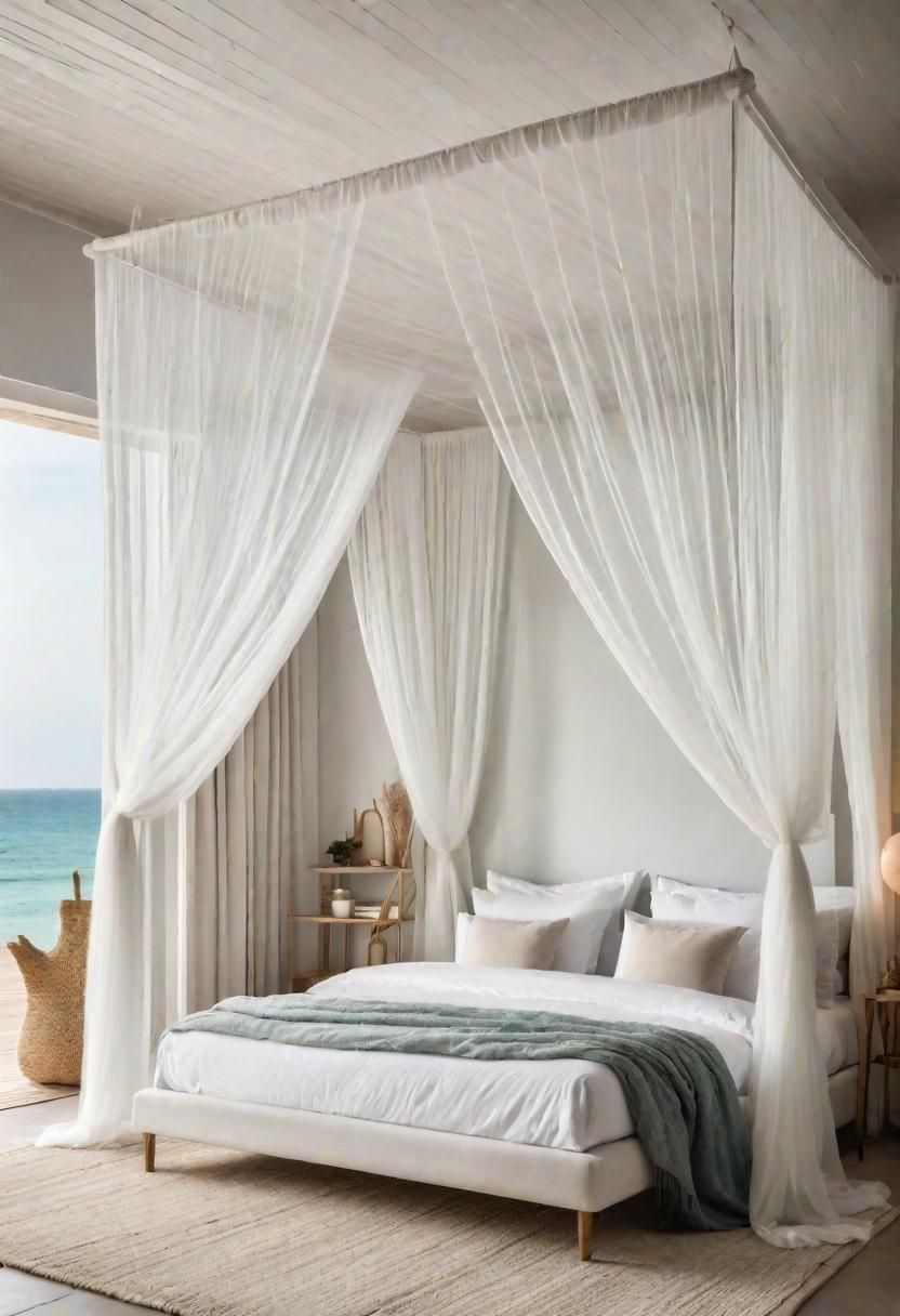 28. Sea Foam Canopy Netting Ideas
