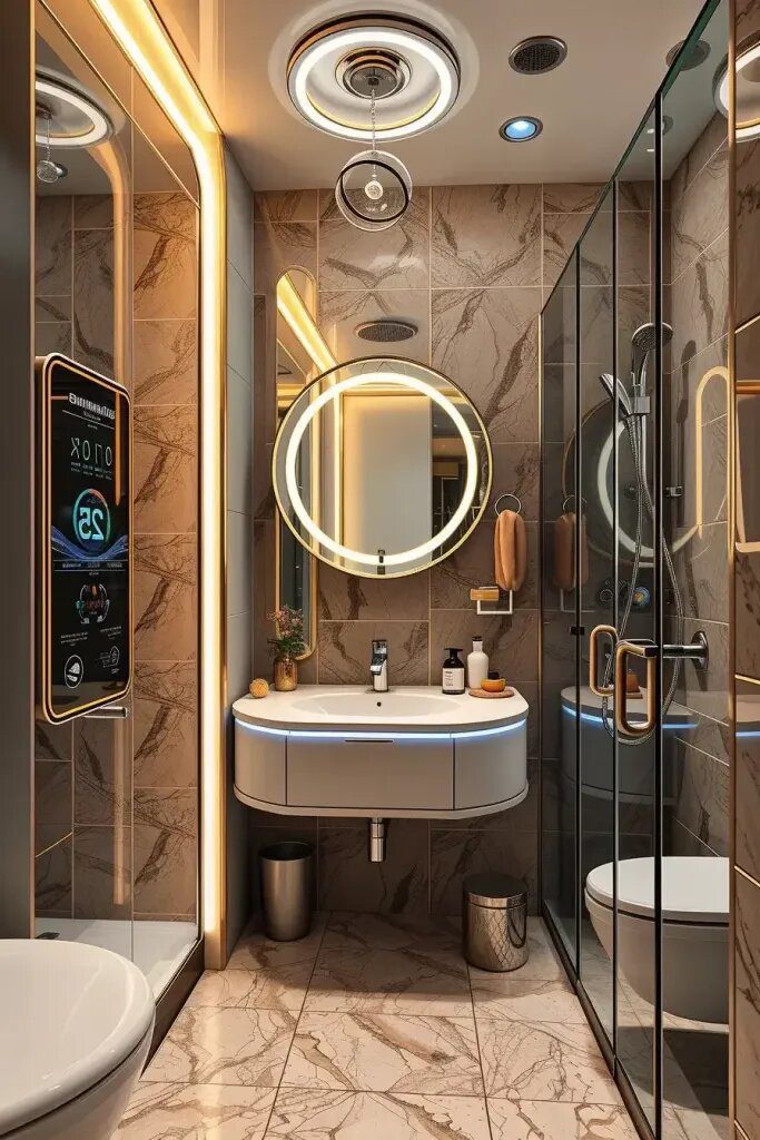 Blending Vintage Charm with Futuristic Bathroom Design - photo 2