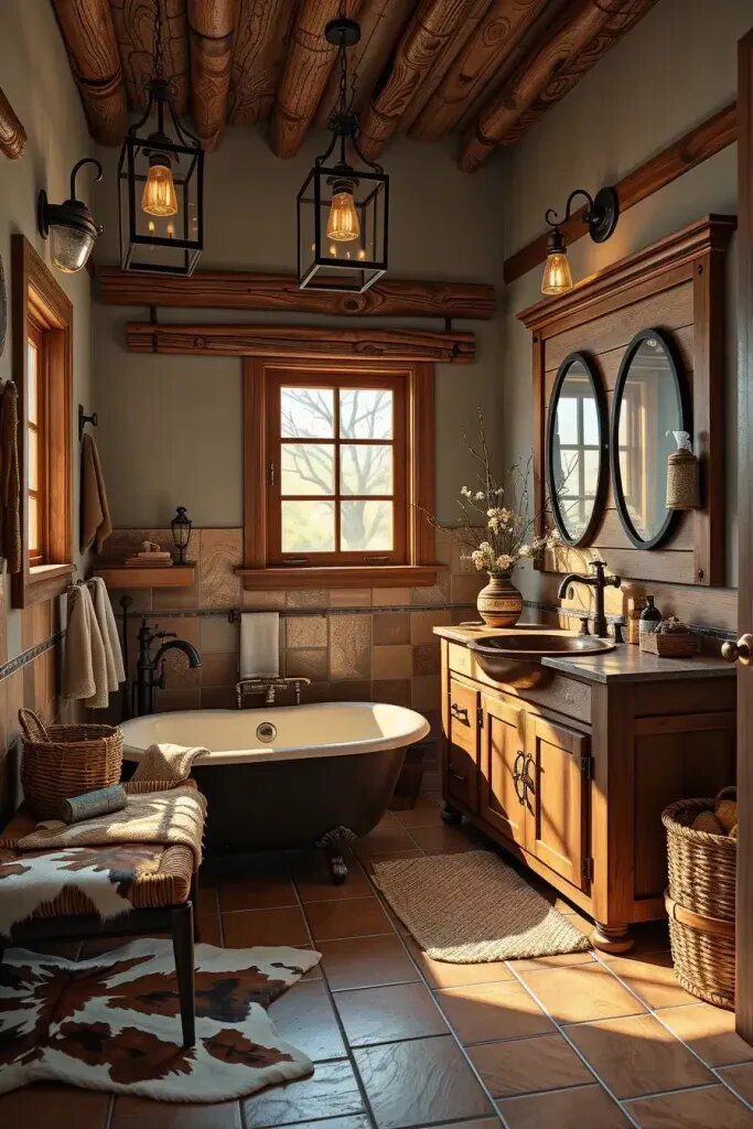 Cozy Western-Inspired Bathroom Ideas - photo 2