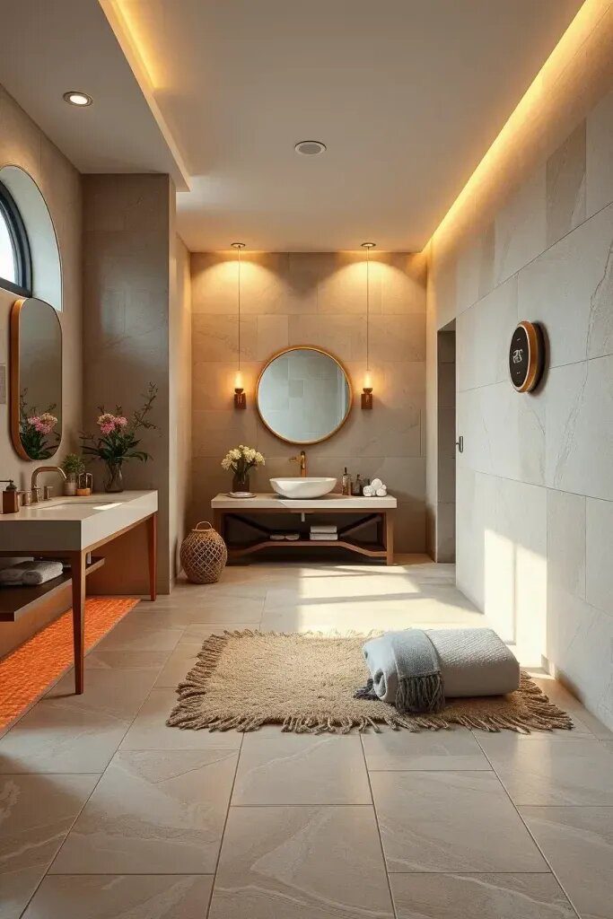 Enhance your relaxation with cozy heated floors
