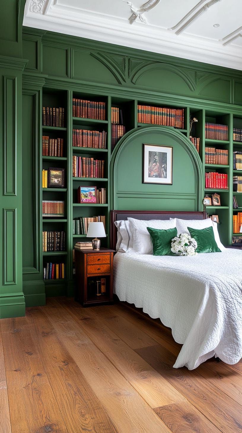 18. Timeless Library-Style Bedroom - photo 3