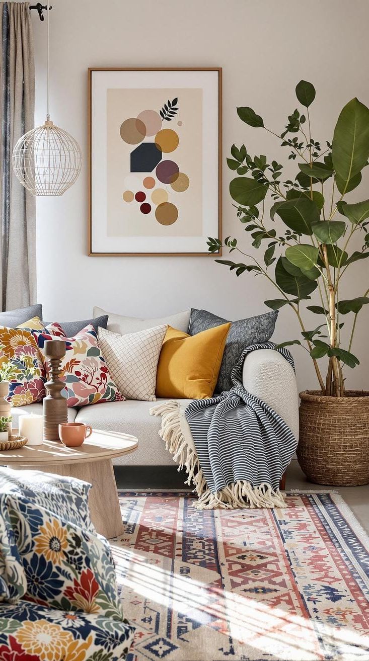 6. Wool Rugs Paired with Obi Fabric Cushions - photo 2