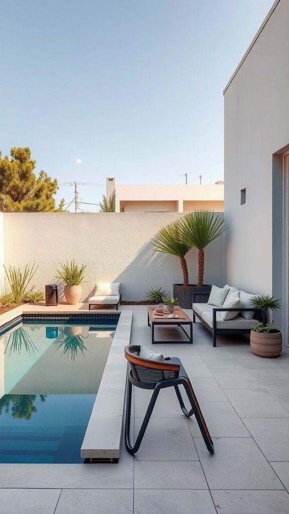 19. Building a Cozy Poolside Seating Area
