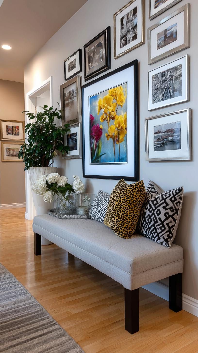 15. Neutral Wall with One Bold Color Accent - photo 3