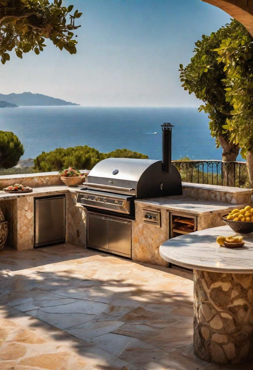 7. Marble-Top Outdoor Kitchen Design - photo 2
