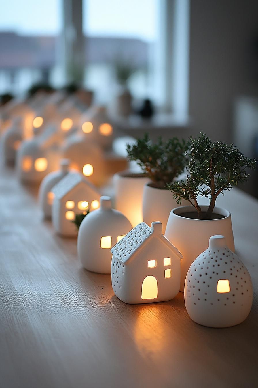 2. Winter Wonderland Ceramic Tabletop Village