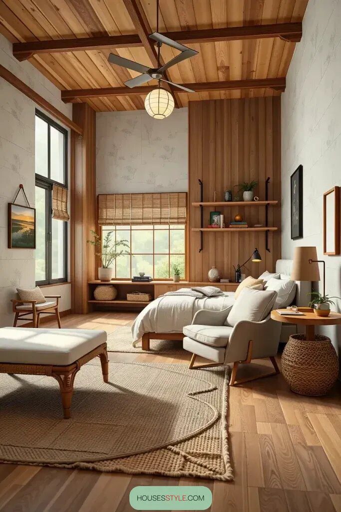 Minimalist Furniture Paired with Natural Textures