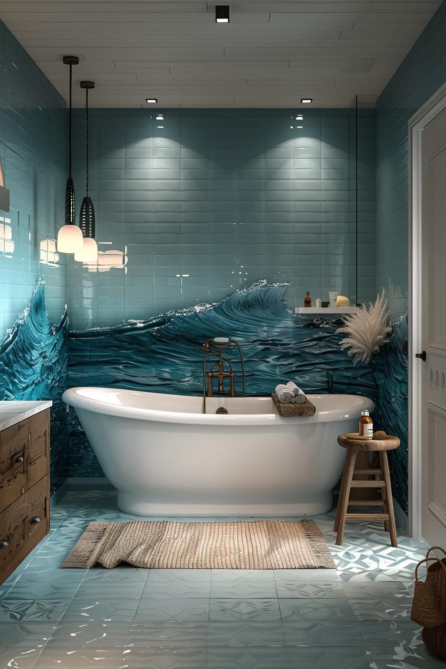 13. Ocean-Inspired Bathroom Themes - photo 2