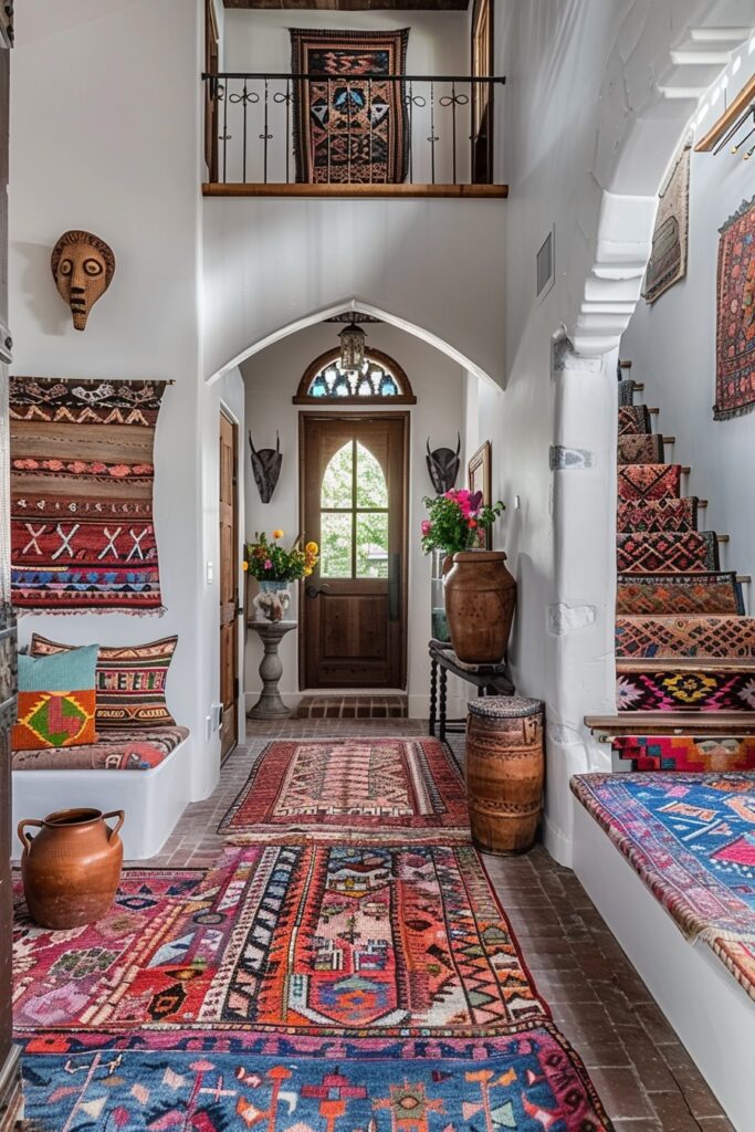 21. Tribal Pattern Boho Entrance