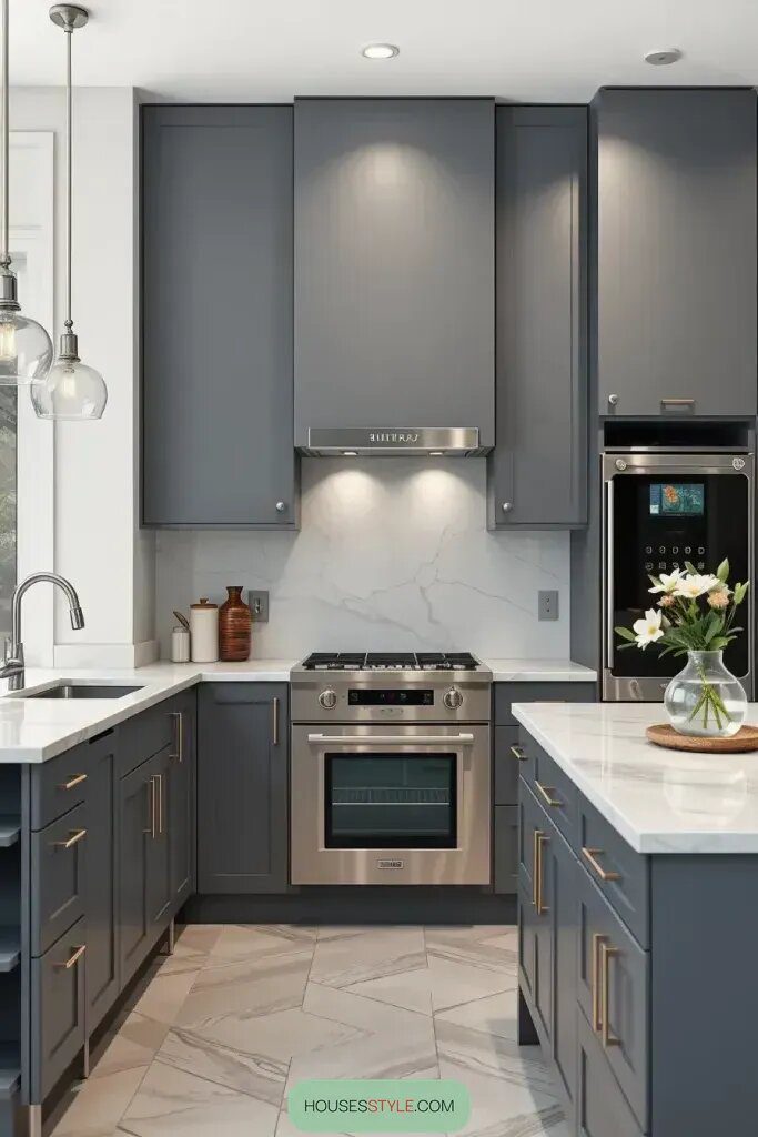 Sleek Monochrome Kitchen Design Ideas