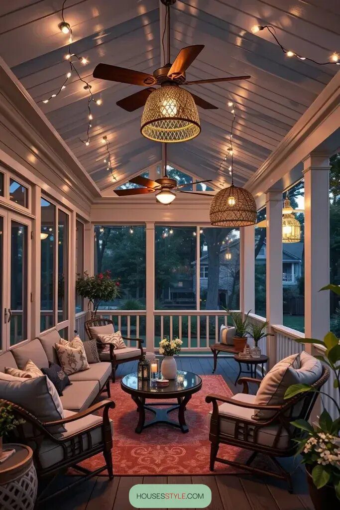 Creative Lighting Ideas For Screened Porches