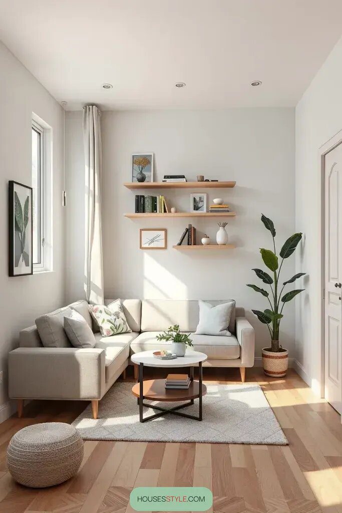 How to Make a Small Minimalist Living Room Feel Bigger