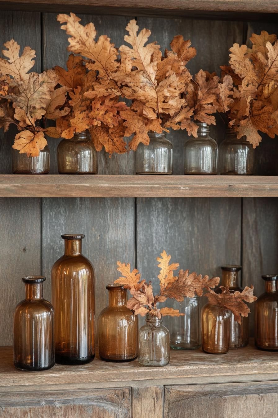 5. Styling Amber Glass Vases