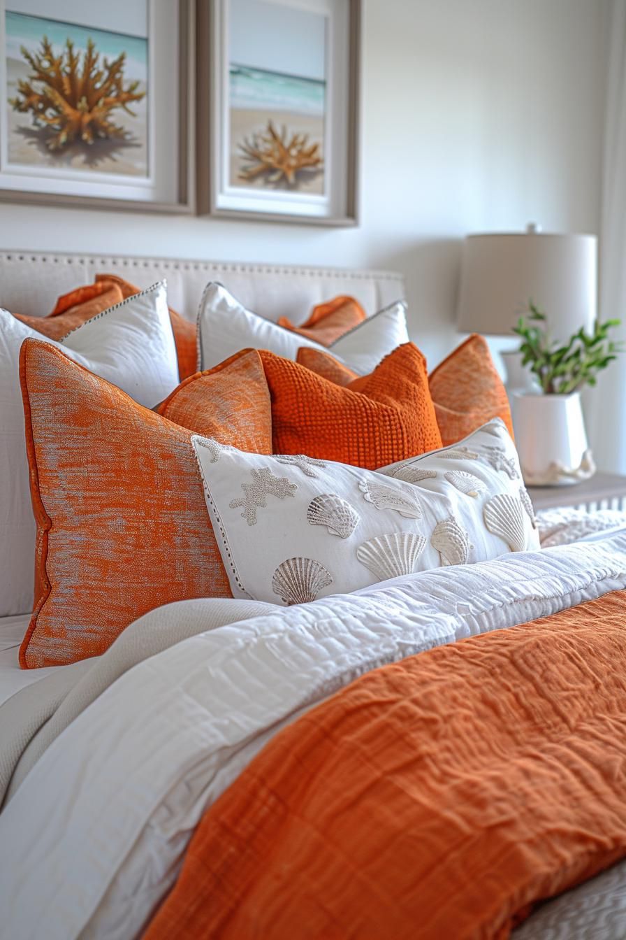 17. Chic Throw Pillow Styles for Coastal Bedrooms - photo 3
