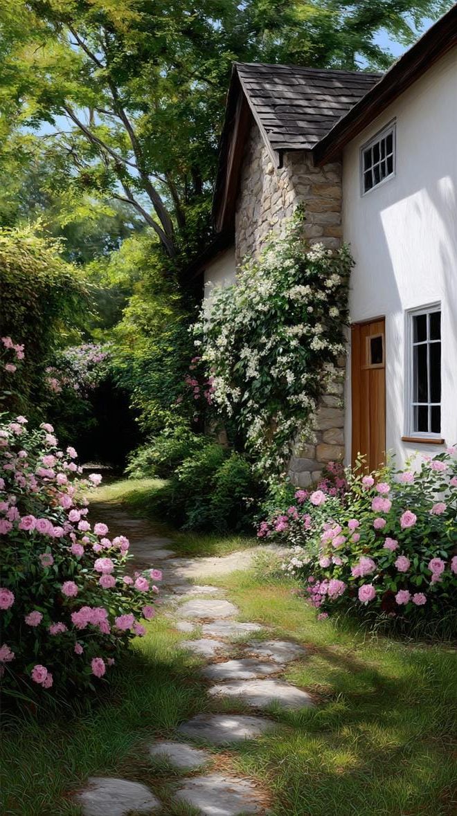 12. A Flower Corridor Between Cottage Walls - photo 2