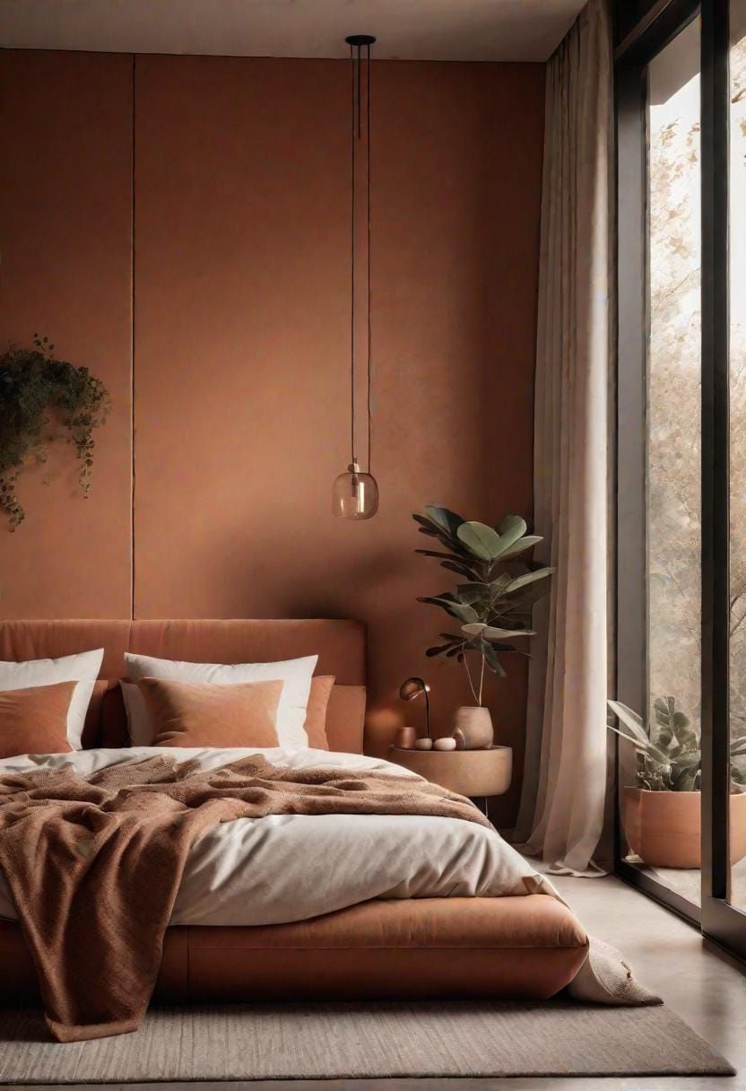 18. Earthy Bedroom in Terracotta Tones - photo 3