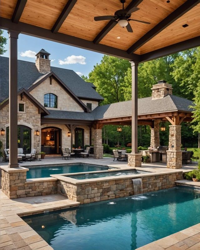 Pool House Oasis for Cooking and Relaxing
