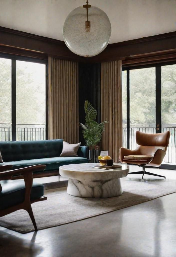 23. Sleek Marble Side Tables