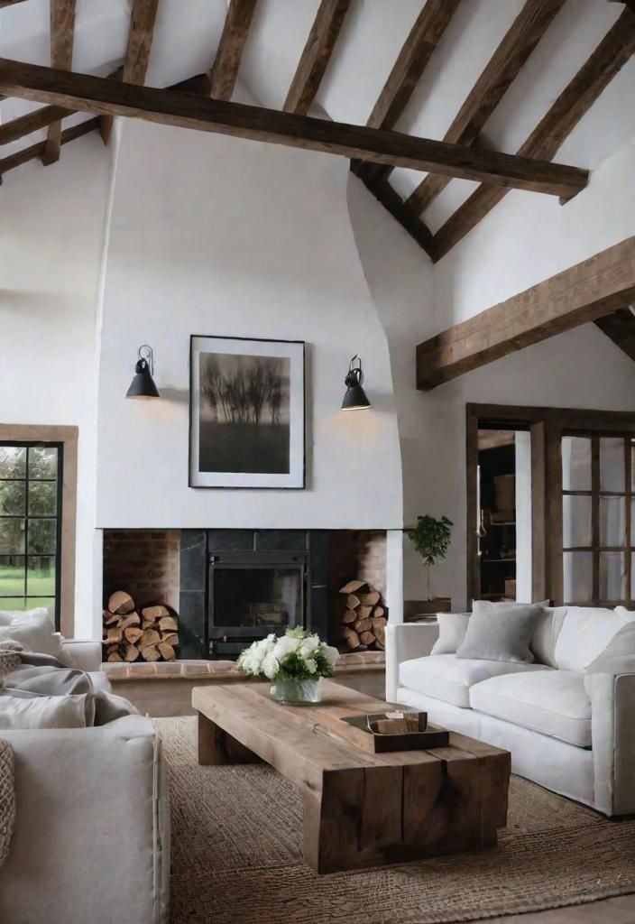 3. Exposed Wooden Beam Accents