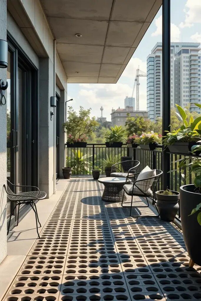 Steel Grate Balconies for a Minimalist Look - photo 2
