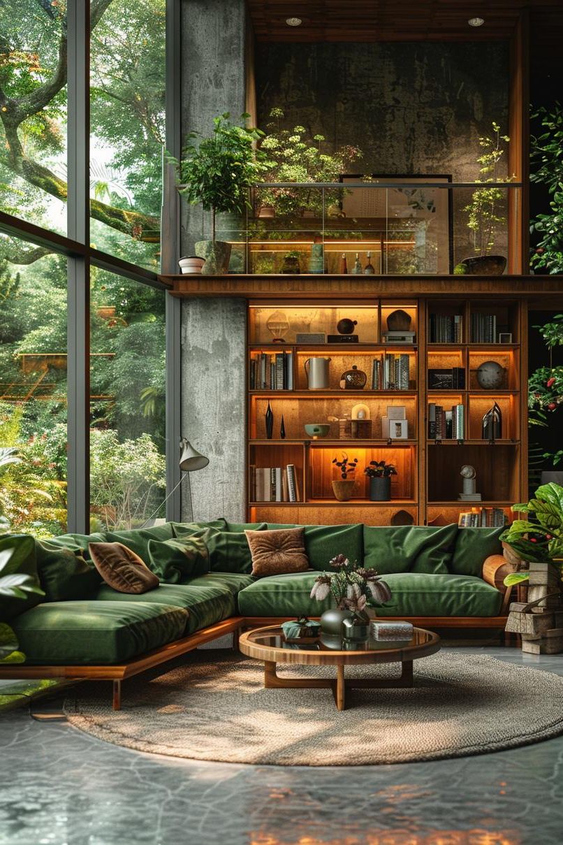 2. Modern Earthy Living Room Style - photo 2