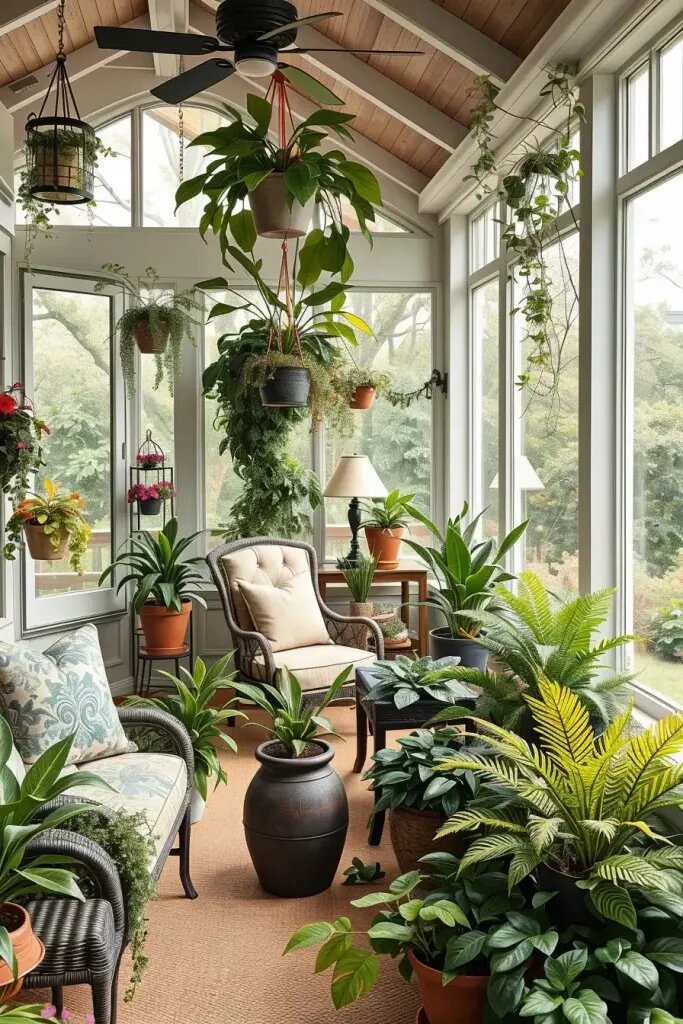 Styling A Screened Porch With Plants - photo 2