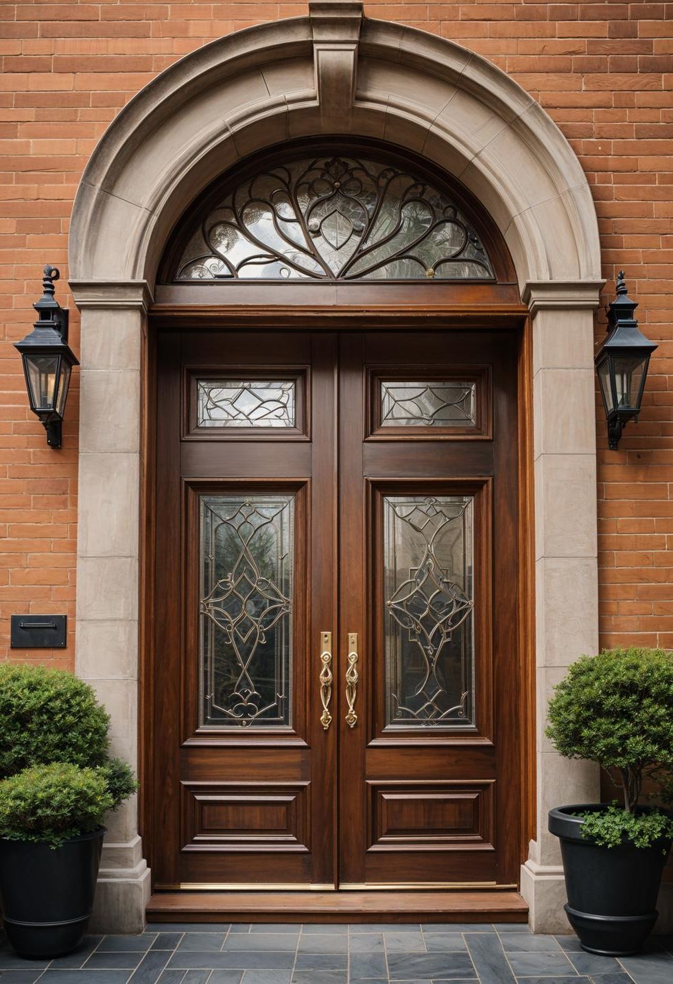 9. Paneled Door With Transom Window - photo 2
