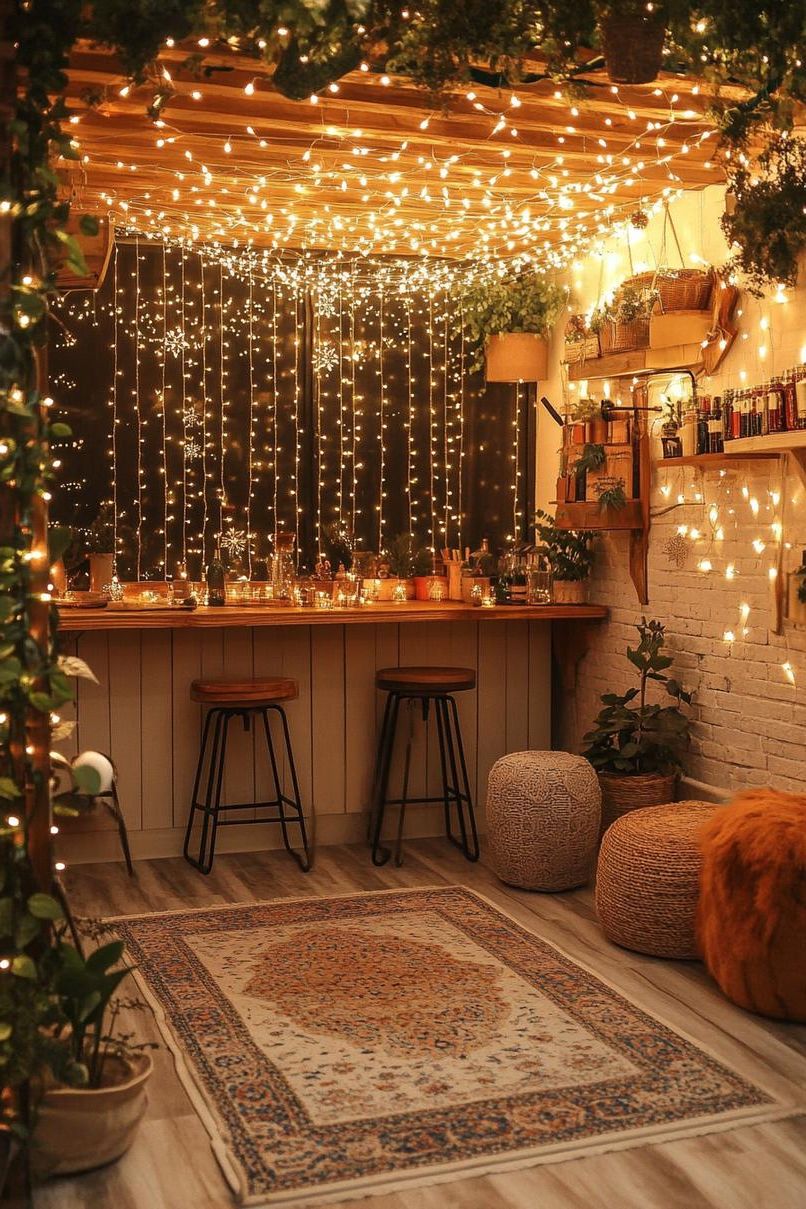 1. Small-Space Christmas Lighting Tricks - photo 3
