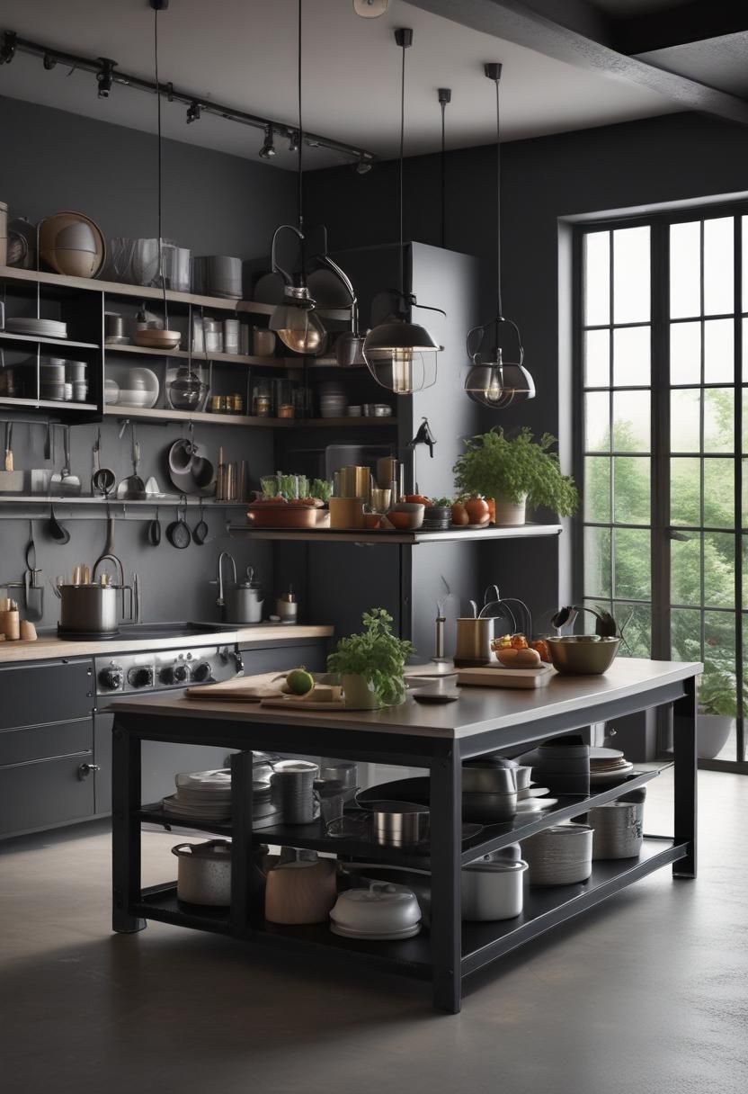 4. Steel Accents Industrial Island - photo 2