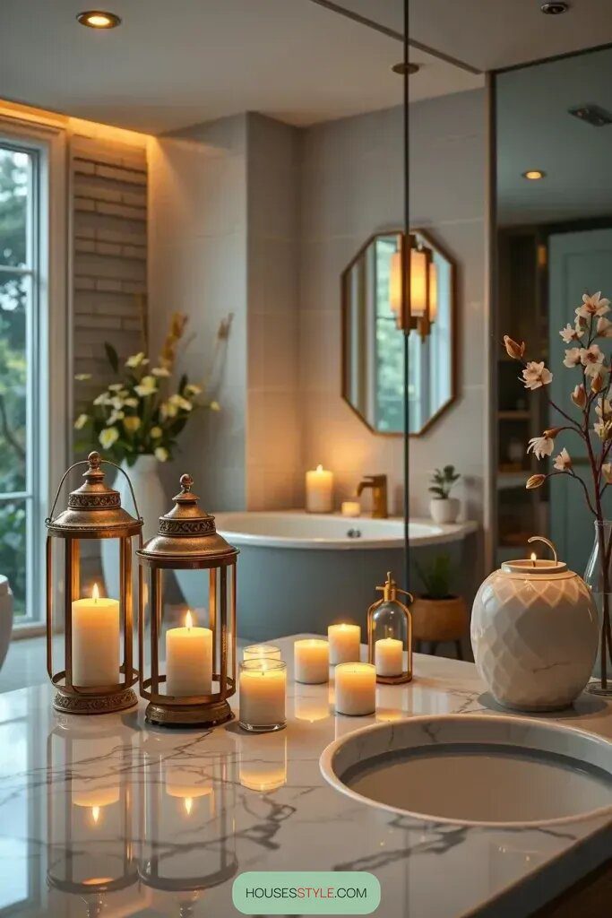 Set the Mood with Lanterns and Candles