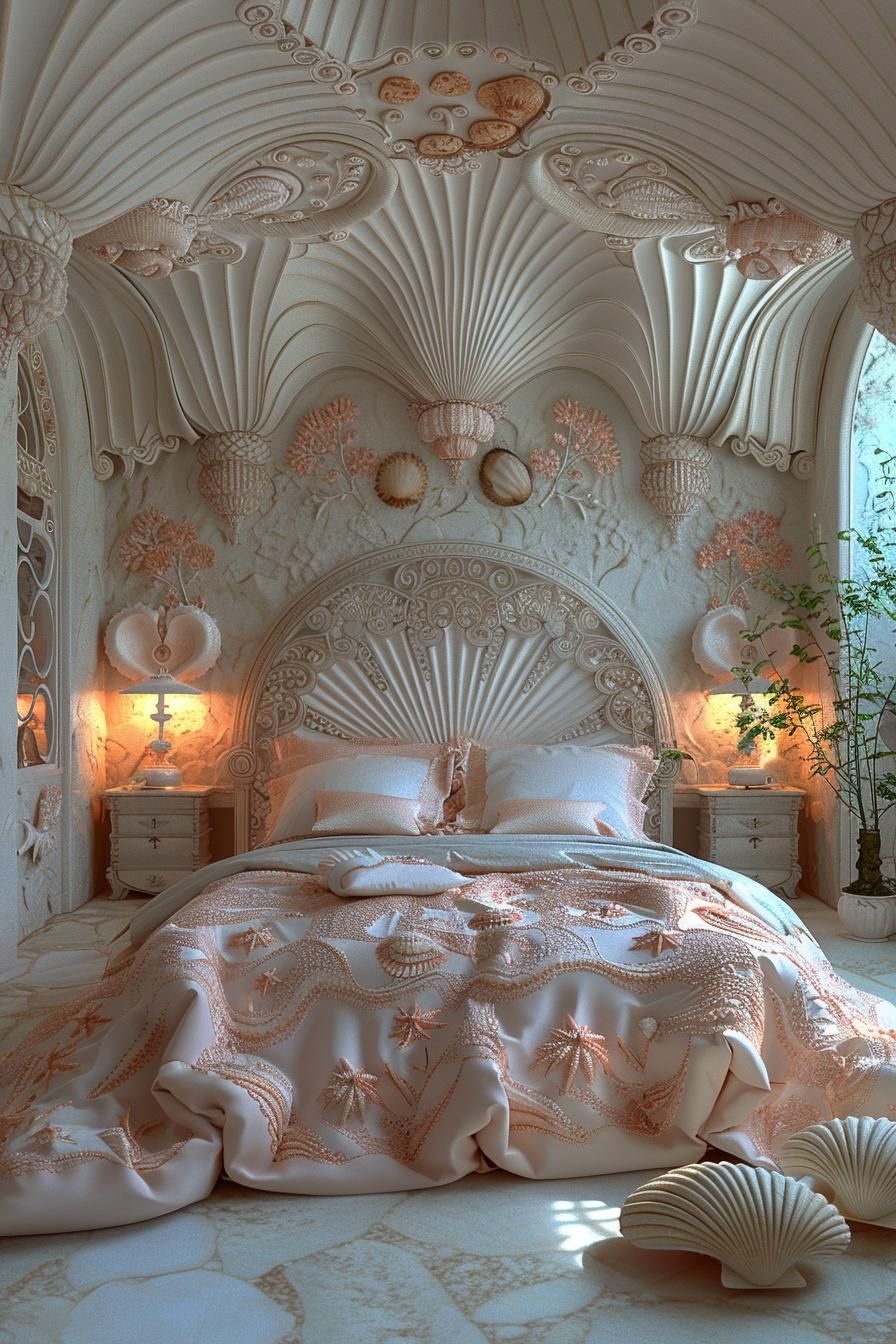 1. Blush Seashell Beach Chic Style - photo 2