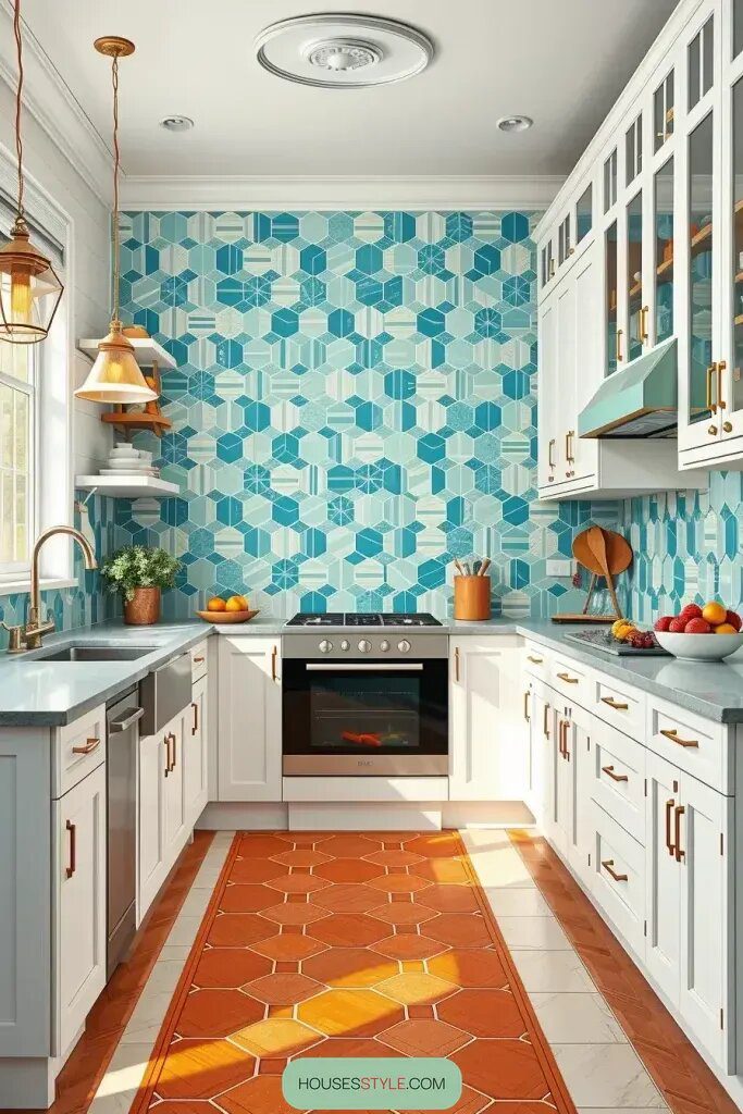 Retro Color Combos in Geometric Shapes - photo 2