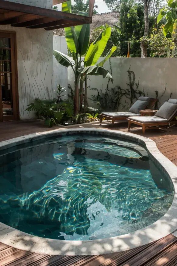 A Tropical and Stylish Poolside Escape