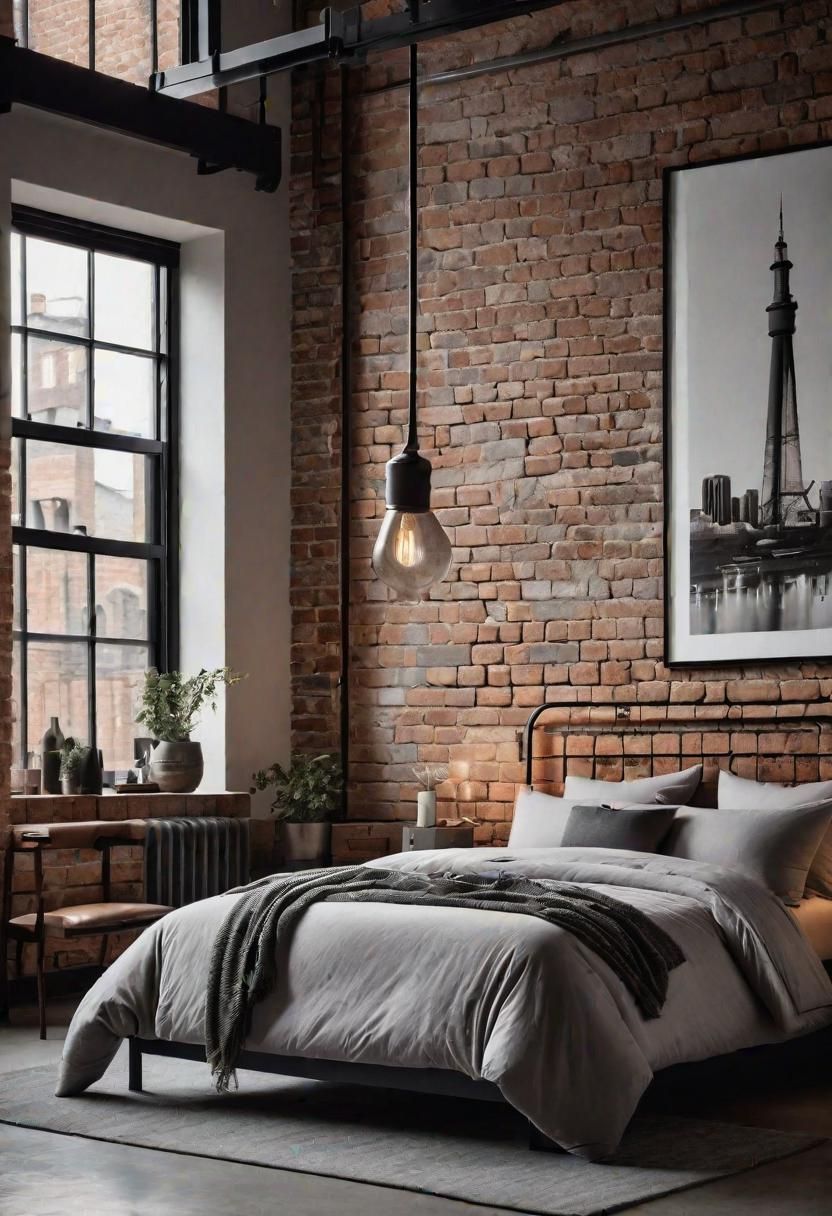 5. Urban Industrial Bedroom Ideas