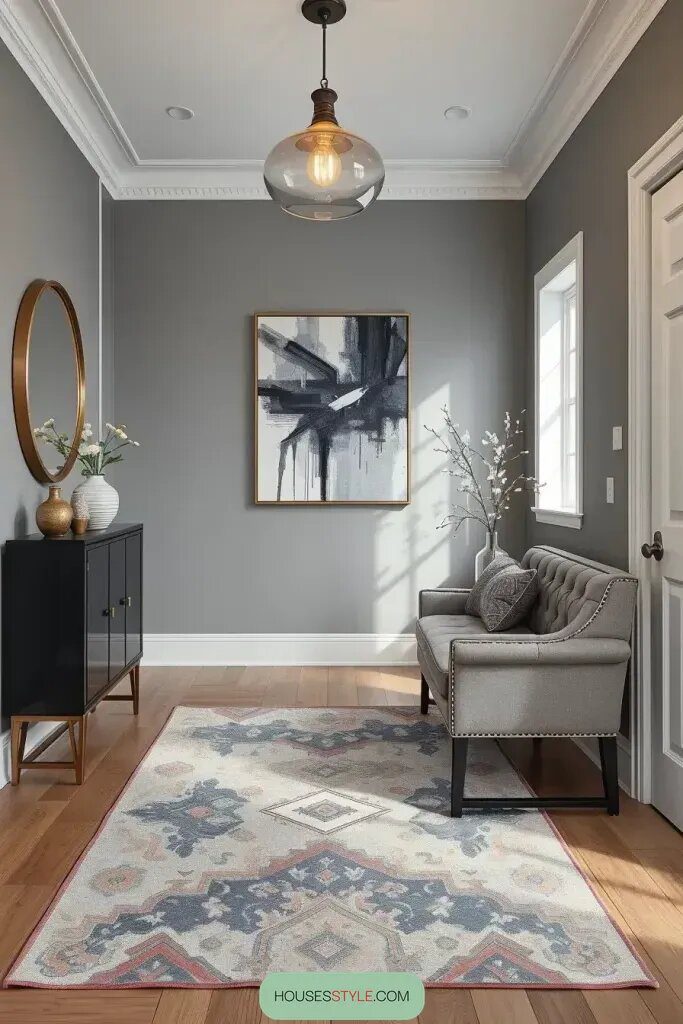 Monochrome Entryway Makeovers With Classic Style