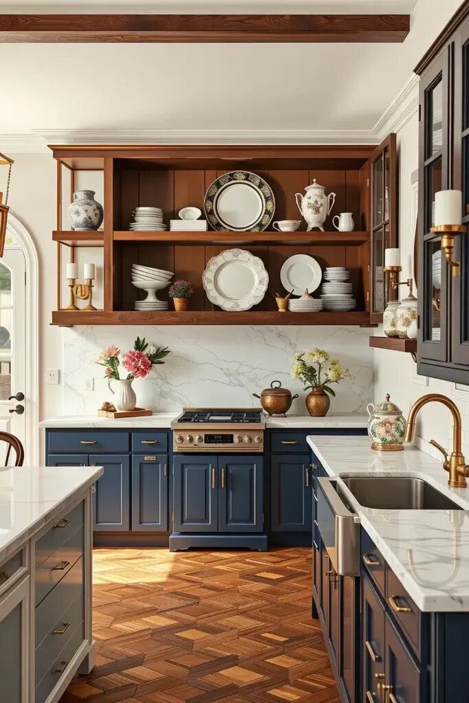 Open Shelving Styled with Vintage China - photo 2