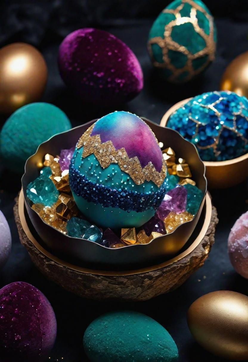 25. DIY Crystal Geode Easter Eggs - photo 2