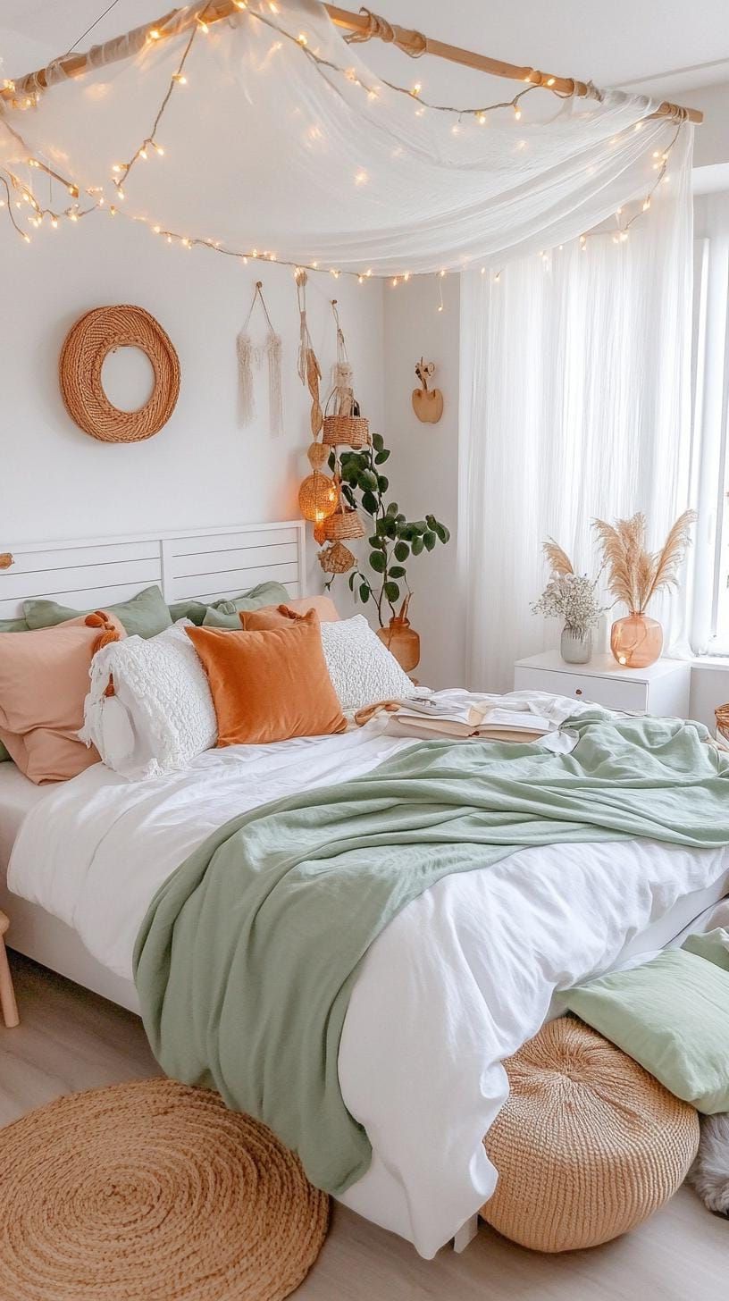 15. Ethereal Bedroom Lighting