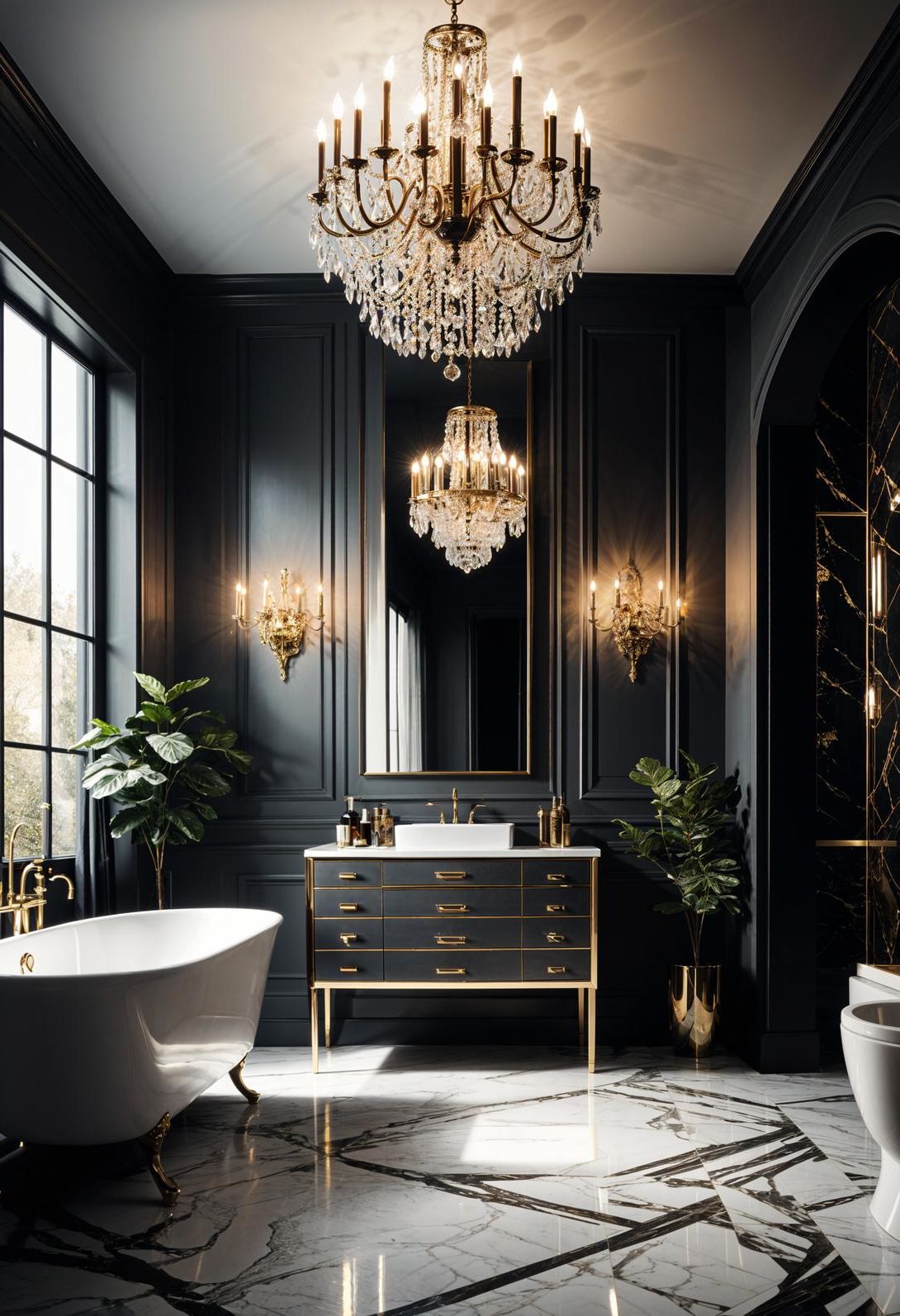 12. Unexpected Chandeliers in Bathrooms - photo 2