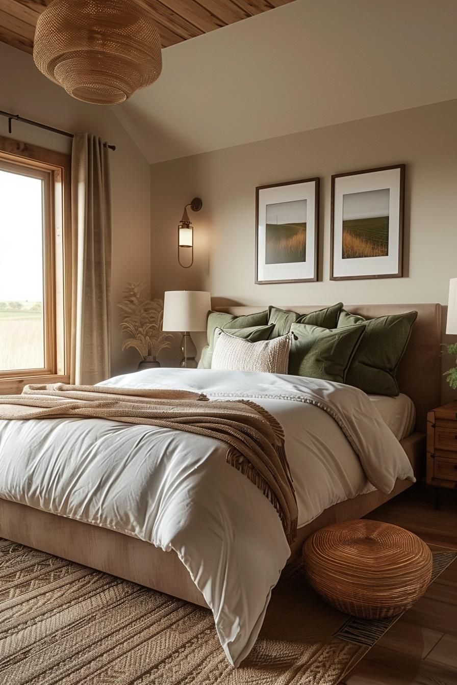 16. Natural Prairie Bedroom Decor