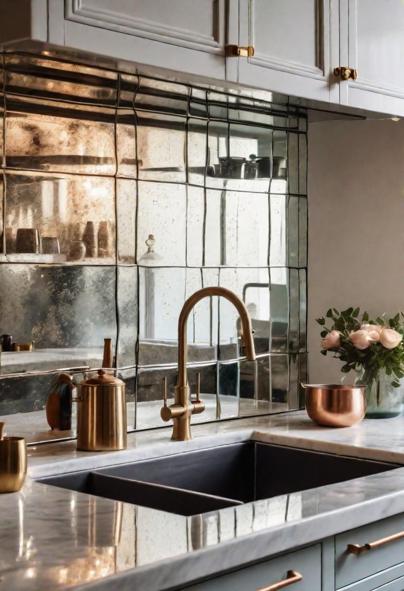 39. Vintage Mirror Backsplash Ideas