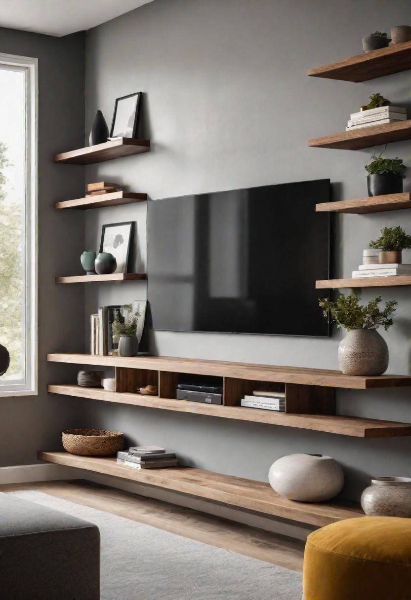 28. Displaying Decor on Floating Shelves
