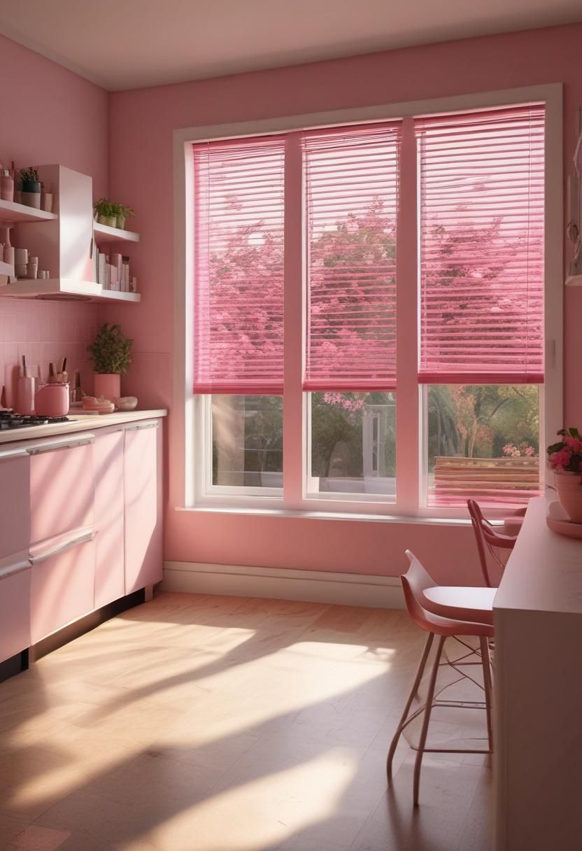 31. Azalea Pink Window Blinds